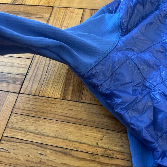 Women’s Outdoor Research Blue Deviator Hoody Fleece Running Jacket - Size L - Picture 9 of 10